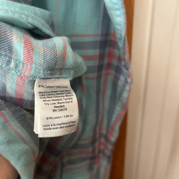 Vineyard vines plaid slim for crosby shirt M - Picture 6 of 7